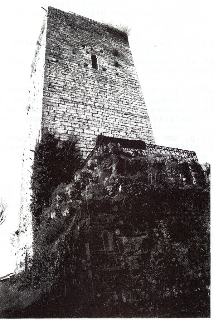 Grésy-sur-Aix : le donjon du château médiéval