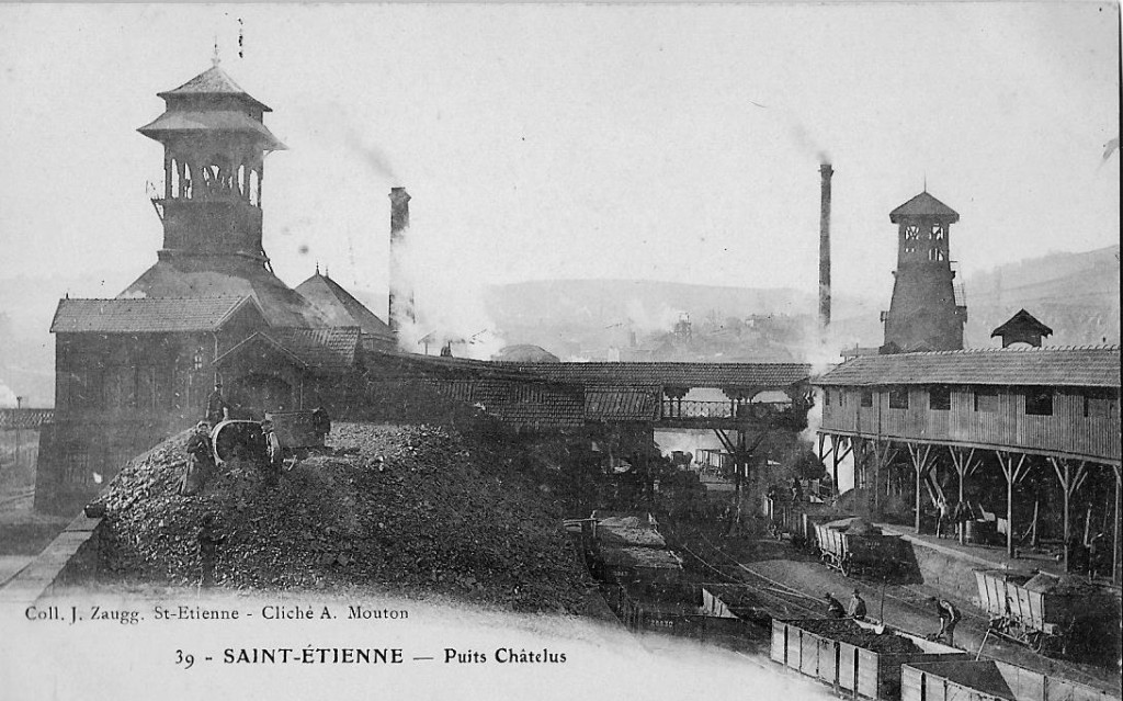 On exploitait le charbon à Saint-Étienne (collection privée)