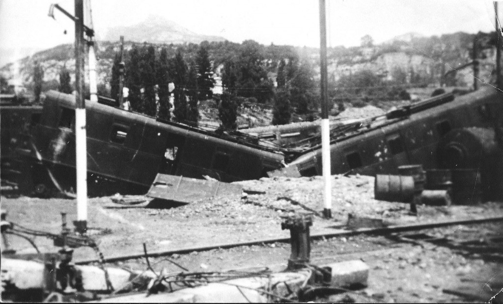 La gare de Chambéry en 1944