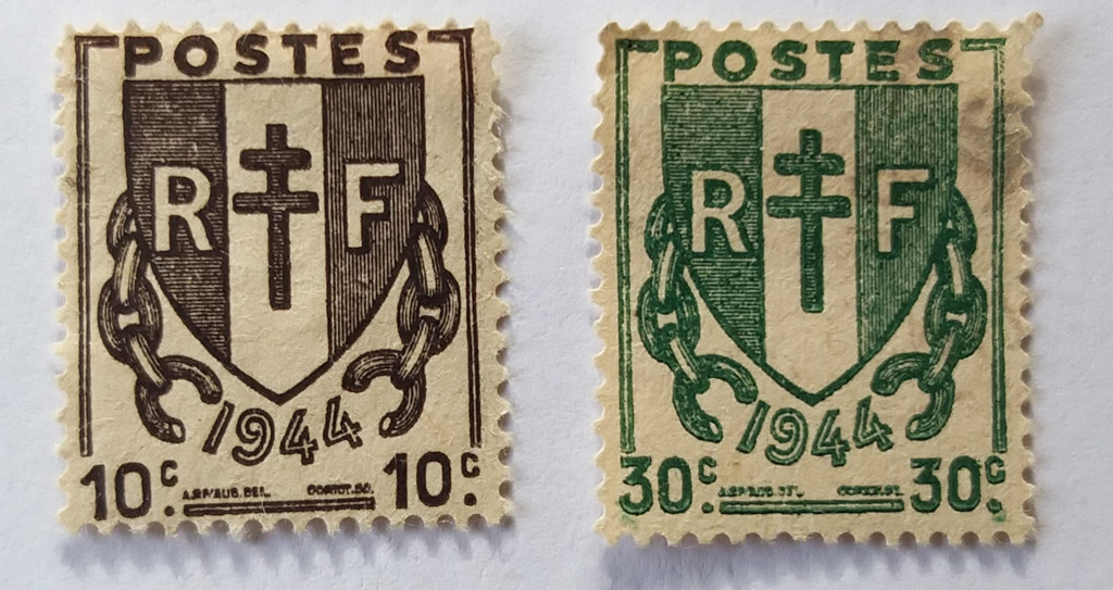 Timbres aux chaînes brisées – 1944