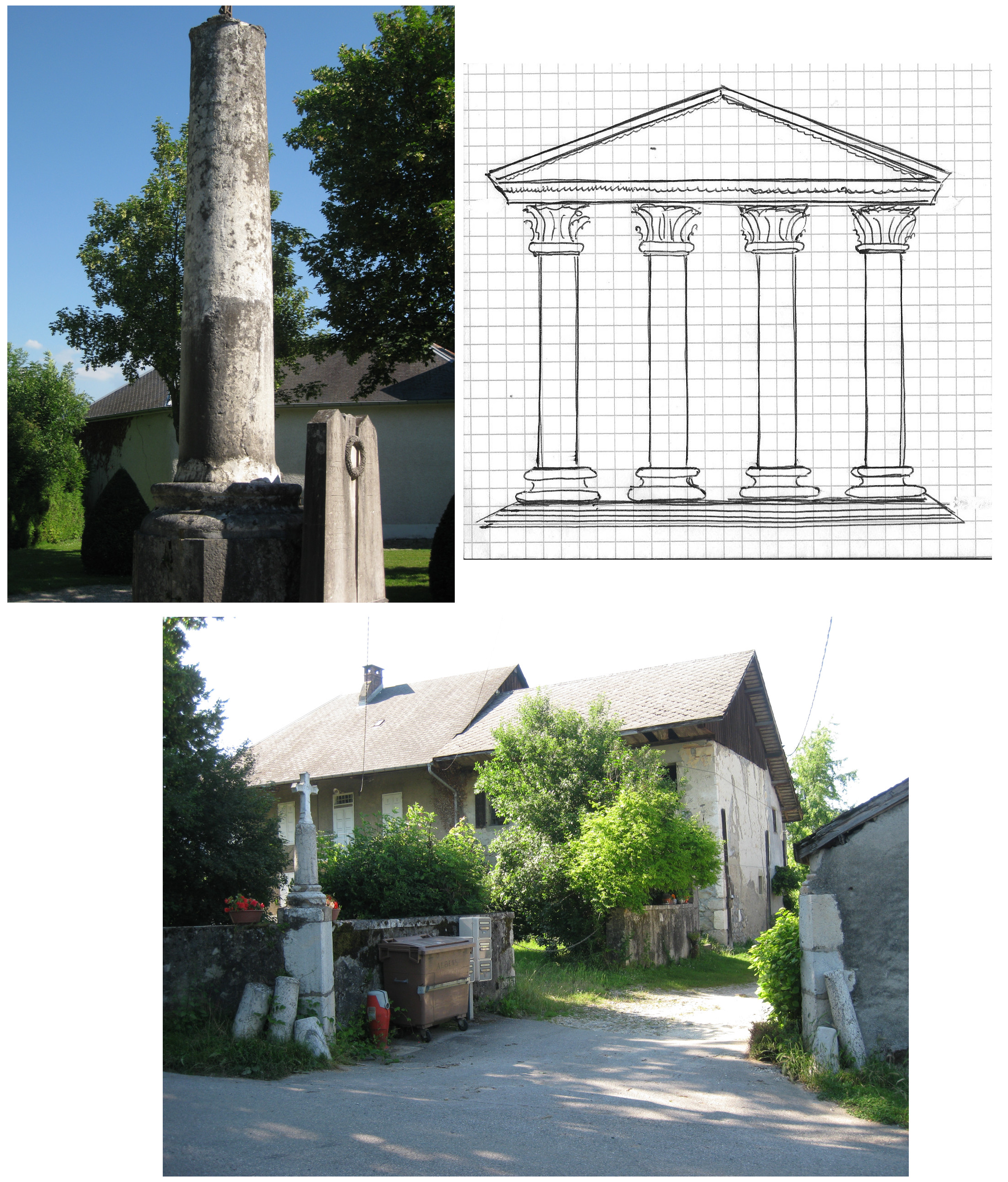 Des colonnes souvenir de nombreux temples