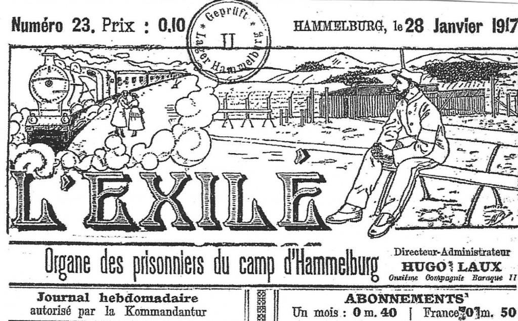 Bandeau d'un journal de camp (archives privées)