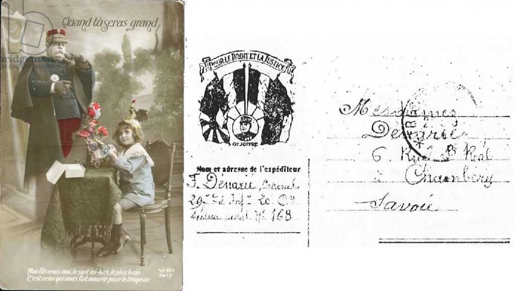 Carte postale et carte-lettre de F. Dénarié.