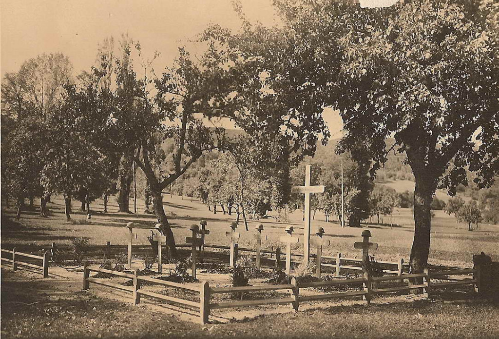 Le cimetière allemand à Saint-Germain-la-Chambotte (archive privée)