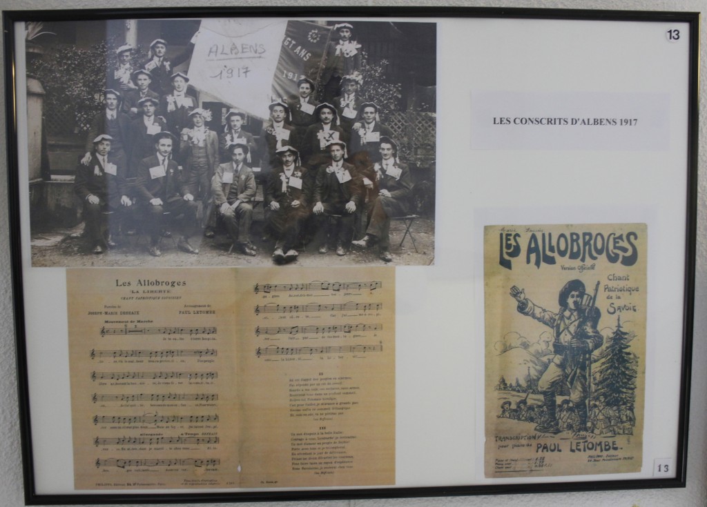 Les Conscrits d'Albens en 1917