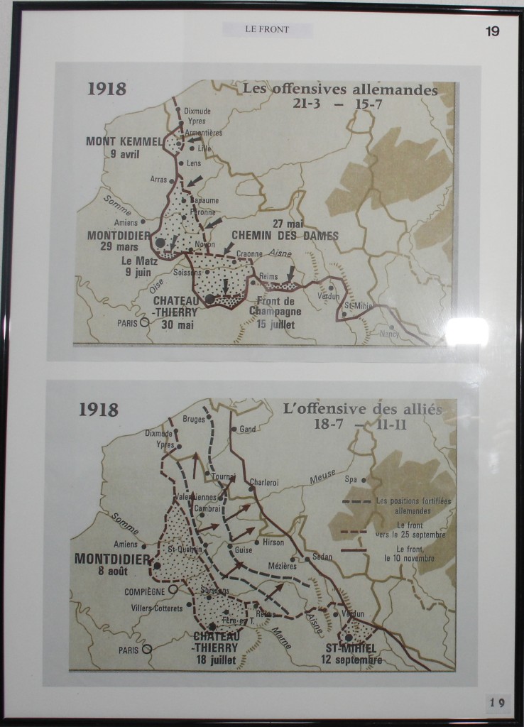 Le front en 1918