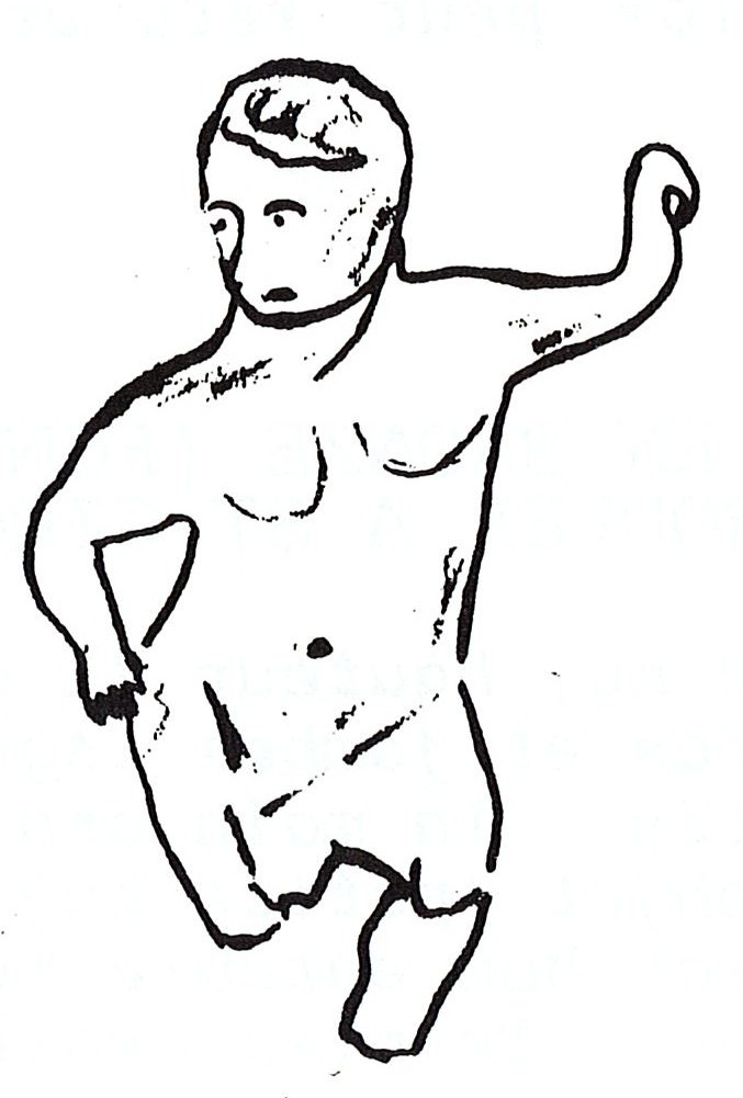 Figurine en bronze (fonte pleine) découverte à Saint-Ours