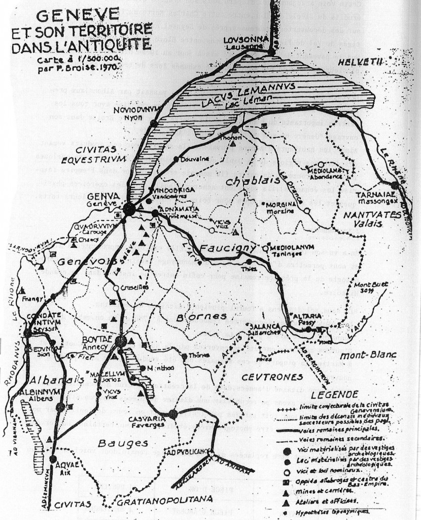 Genève et son territoire dans l'antiquité. Pierre Broise, 1970