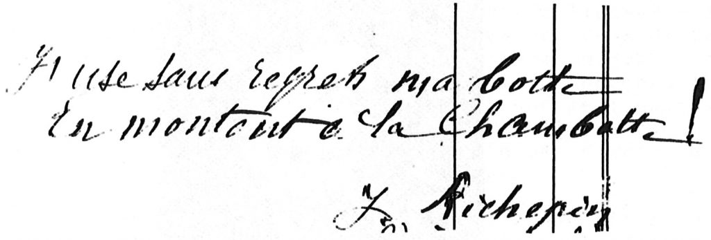 Signature de Jean Richepin.